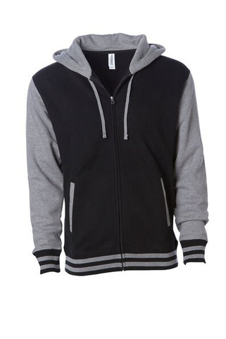 Independent Trading Co. IND45UVZ - Unisex Varsity Full-Zip Hooded Sweatshirt