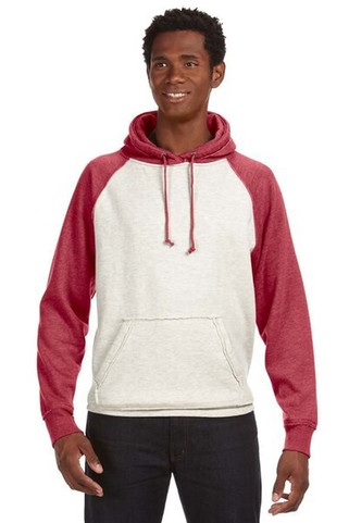 J. America JA8885 - Adult Vintage Heather Fleece Hood