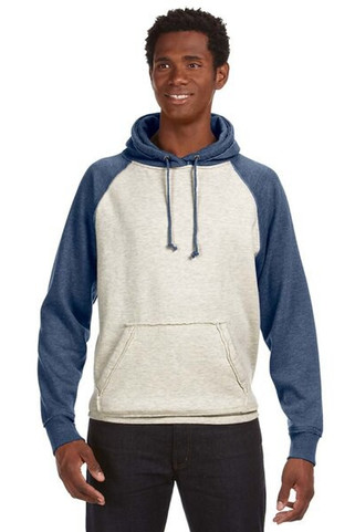 J. America JA8885 - Adult Vintage Heather Fleece Hood