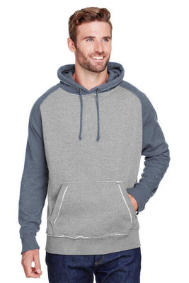 J. America JA8885 - Adult Vintage Heather Fleece Hood