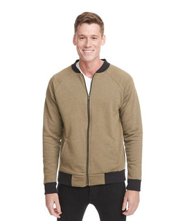 Next Level NL9700 - Unisex Heathered Fleece Bomber Jacket