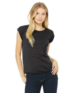 Bella+Canvas B8804 - Musculosa con mangas enrolladas para mujer