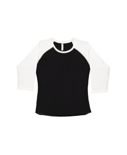 LAT LA3530 - Remera de jersey fino de béisbol para mujer