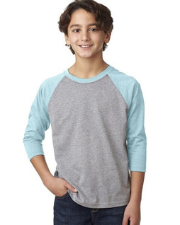 Next Level NL3352 - Youth CVC 3/4 Sleeve Raglan Tee