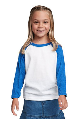 Next Level NL3352 - Youth CVC 3/4 Sleeve Raglan Tee