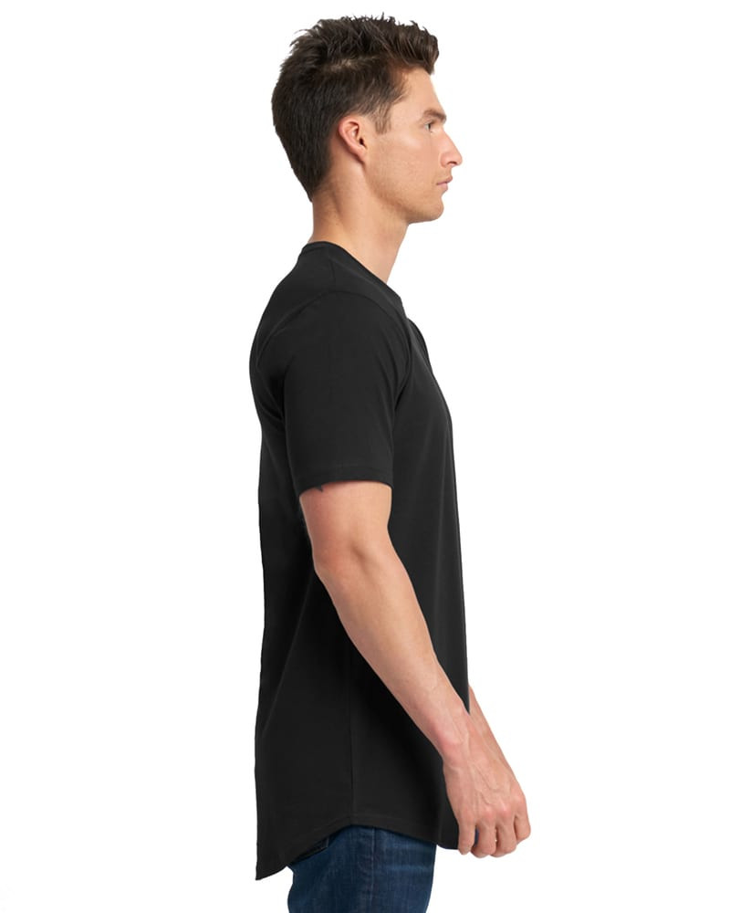 Next Level NL3602 - Men's Cotton Long Body Crew Tee - Black