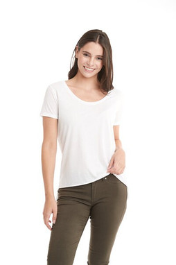 Next Level NL5030 - Remera de festival de cuello redondo para mujer