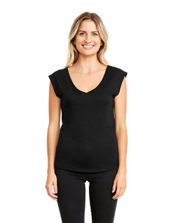 Next Level NL5040 - Remera Festival sin mangas con cuello en V para mujeres