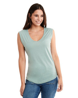 Next Level NL5040 - Remera Festival sin mangas con cuello en V para mujeres
