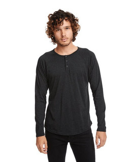 Next Level NL6072 - Mens Tri-Blend Long Sleeve Henley Tee