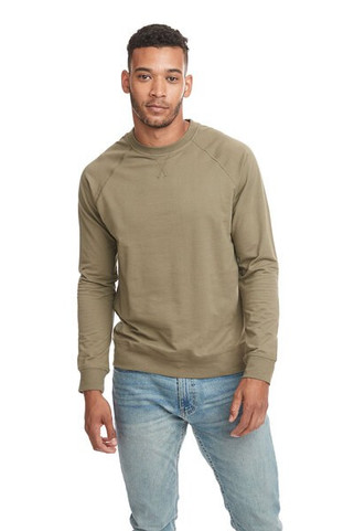 Next Level NL9000 - Buzo de cuello redondo mangas Raglan Terry Unisex