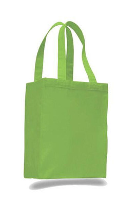 Q-Tees Q1000 - Canvas Gusset Shopping Tote Bag