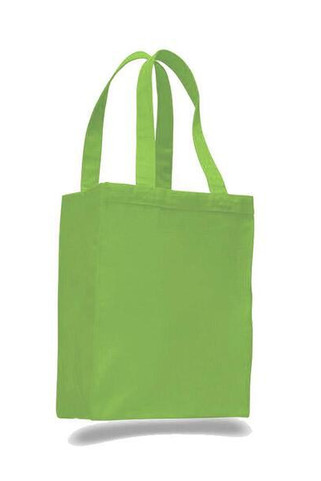 Q-Tees Q1000 - Canvas Gusset Shopping Tote Bag