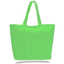 Q-Tees Q1200 - Bolso Tote Grande de Lona con Cierre de Velcro