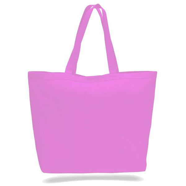 Q-Tees Q1200 - Spacious Heavy Canvas Tote with Velcro Closure