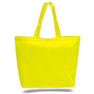 Q-Tees Q1200 - Spacious Heavy Canvas Tote with Velcro Closure