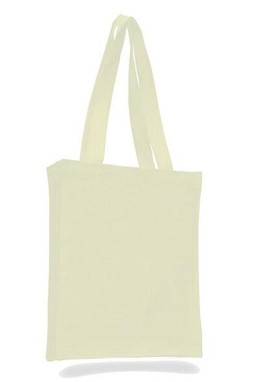 Q-Tees Q125200 - Canvas Book Bag with Gusset