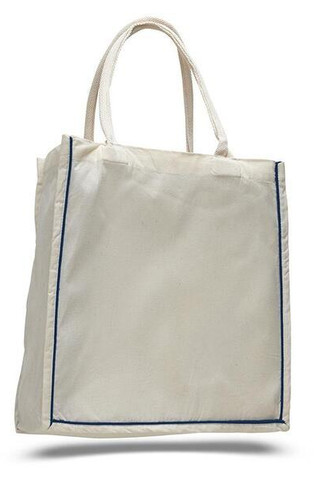 Q-Tees Q125600 - Fancy Shopper With Colour Stripe