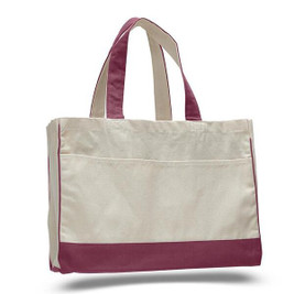 Q-Tees Q1400 - Eco-Friendly Canvas Tote with Zipper Pocket