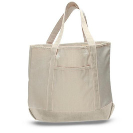 Q-Tees Q1500 - Large Canvas Deluxe Tote