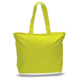 Q-Tees Q611 - Canvas Zipper Tote