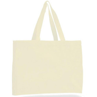 Q-Tees Q750 - Canvas Gusset Tote Bag