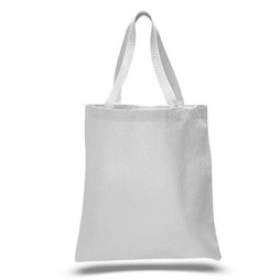 Q-Tees Q800 - Durable Canvas Tote with Reinforced Handles