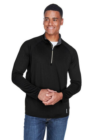 Ash City North End 88187 - Radar Mens Half-Zip Performance Long Sleeve Top