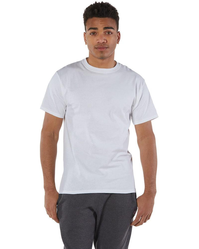Champion T525C - Adult 6 oz. Short-Sleeve T-Shirt - White