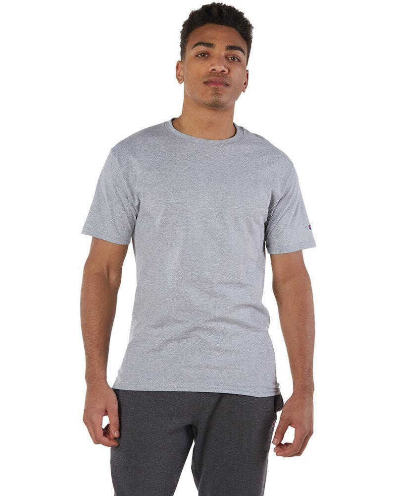 【oan】Circle Pil short Sleeve T-Shirt Champion T425 - Short Sleeve Tagless T-Shirt - Black