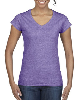 Gildan G64VL - Ladies Softstyle V-Neck T-Shirt with Tapered Fit