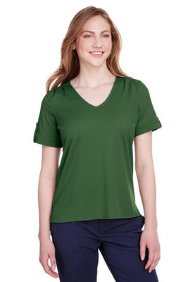 Devon & Jones DG20WB - Haut à manches roulées Crown Lux Performance pour femme