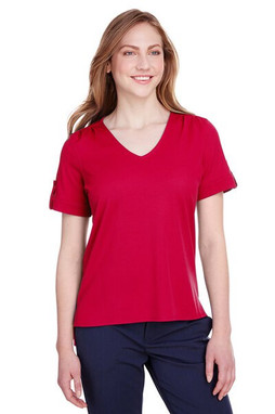 Devon & Jones DG20WB - Haut à manches roulées Crown Lux Performance pour femme