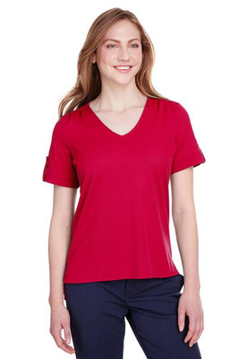 Devon & Jones DG20WB - Haut à manches roulées Crown Lux Performance pour femme