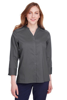 Devon & Jones DG560W - Womens Premium Stretch Broadcloth 3/4 Sleeve Blouse