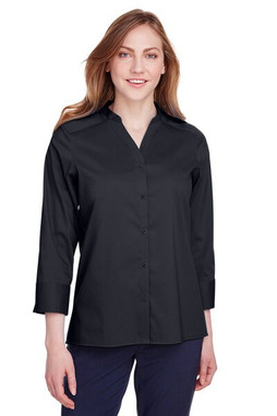 Devon & Jones DG560W - Womens Premium Stretch Broadcloth 3/4 Sleeve Blouse