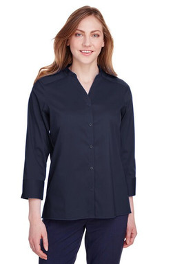 Devon & Jones DG560W - Womens Premium Stretch Broadcloth 3/4 Sleeve Blouse