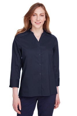 Devon & Jones DG560W - Women's Premium Stretch Broadcloth 3/4 Sleeve Blouse