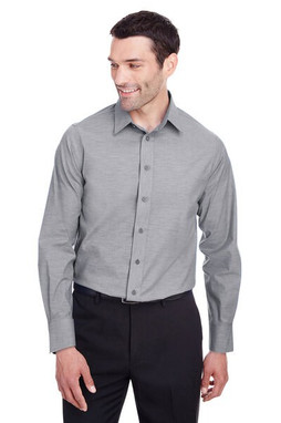 Devon & Jones DG562 - Mens Crown  Collection Stretch Pinpoint Chambray Shirt