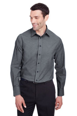 Devon & Jones DG562 - Chemise en chambray stretch Pinpoint- Homme Crown Collection