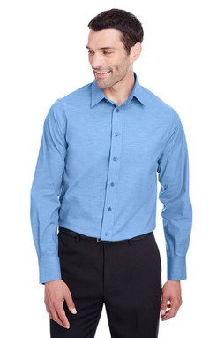 Devon & Jones DG562 - Chemise en chambray stretch Pinpoint- Homme Crown Collection