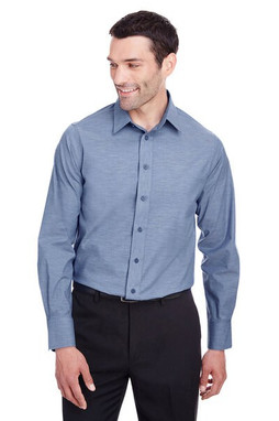 Devon & Jones DG562 - Chemise en chambray stretch Pinpoint- Homme Crown Collection