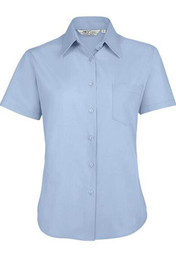 SOLS 16070 - Damen Popeline Bluse Kurzarm Escape
