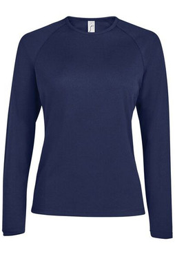 SOLS 02072 - Camiseta Esportiva Feminina Manga Longa Respirável