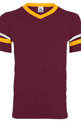 Augusta Sportswear 360 - Remera jersey con mangas con rayas