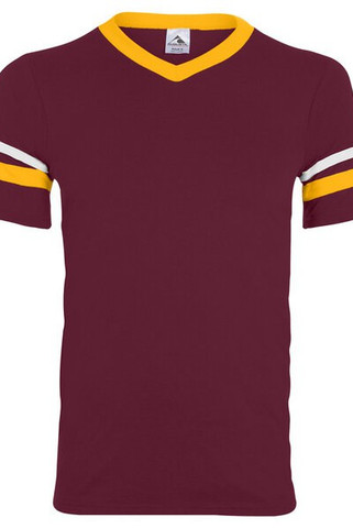 Augusta Sportswear 360 - Remera jersey con mangas con rayas