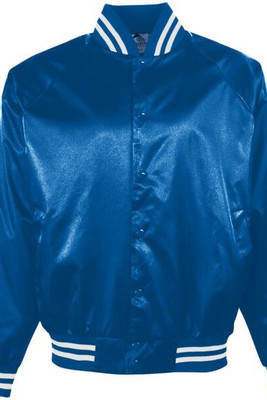Augusta Sportswear 3610 - Satin Baseball Jacket/Striped Trim
