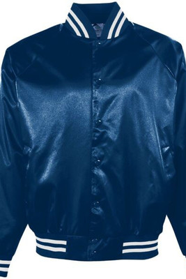 Augusta Sportswear 3610 - Satin Baseball Jacket/Striped Trim