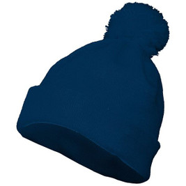 Augusta Sportswear 6816 - Cozy Knit Pom Pom Beanie with Foldover Cuff