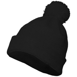 Augusta Sportswear 6816 - Cozy Knit Pom Pom Beanie with Foldover Cuff